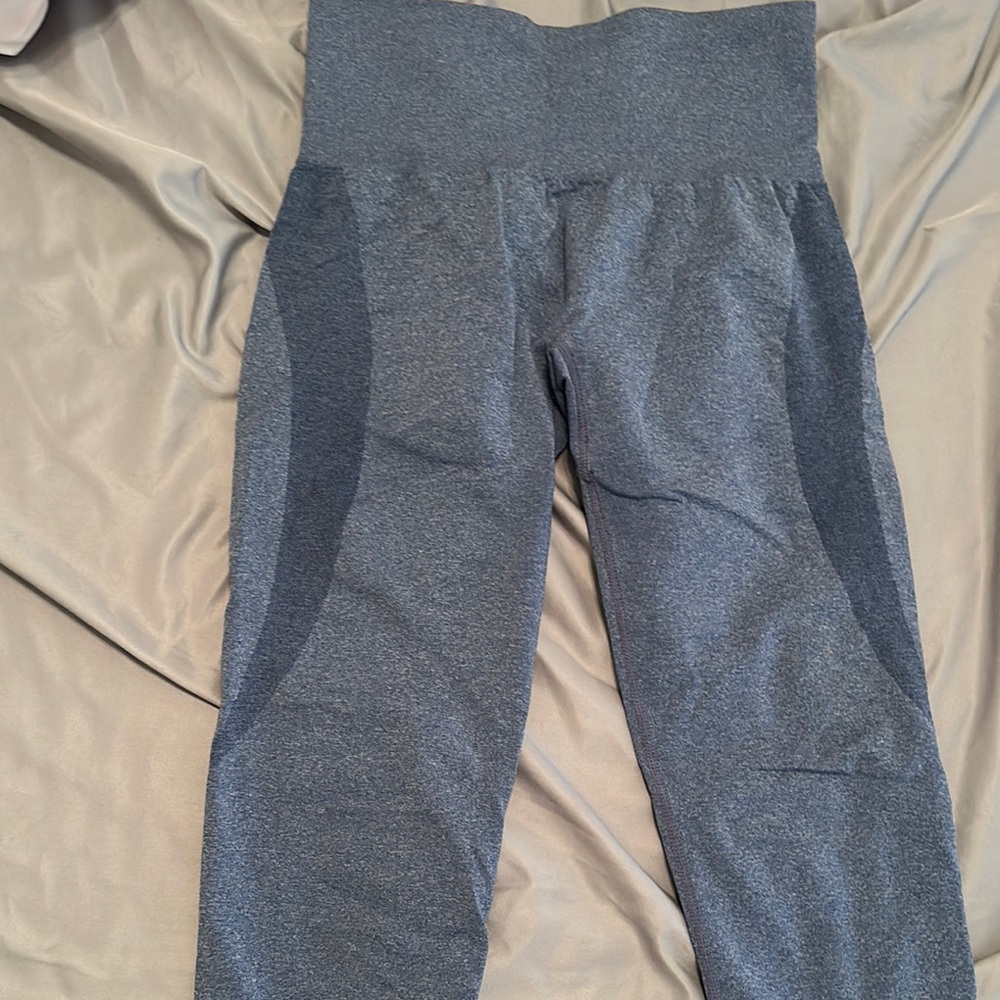 NVGTN Blue Seamless Leggings High-Rise Performance